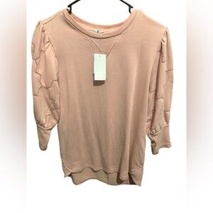 Chic Blush Long Sleeve Top